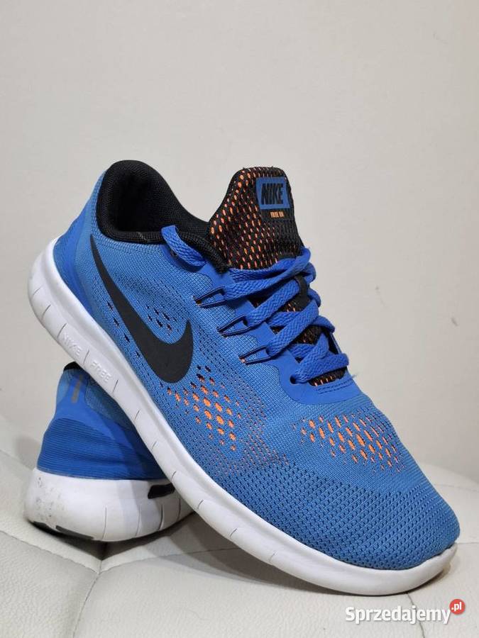 Buty 375 Nike Free niebieskie unisex młodzieżowe Sztywny zapiętek Dla Dziecka Kraków