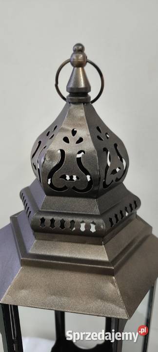 Unikatowy piękny duży lampion ażurowy Spalona