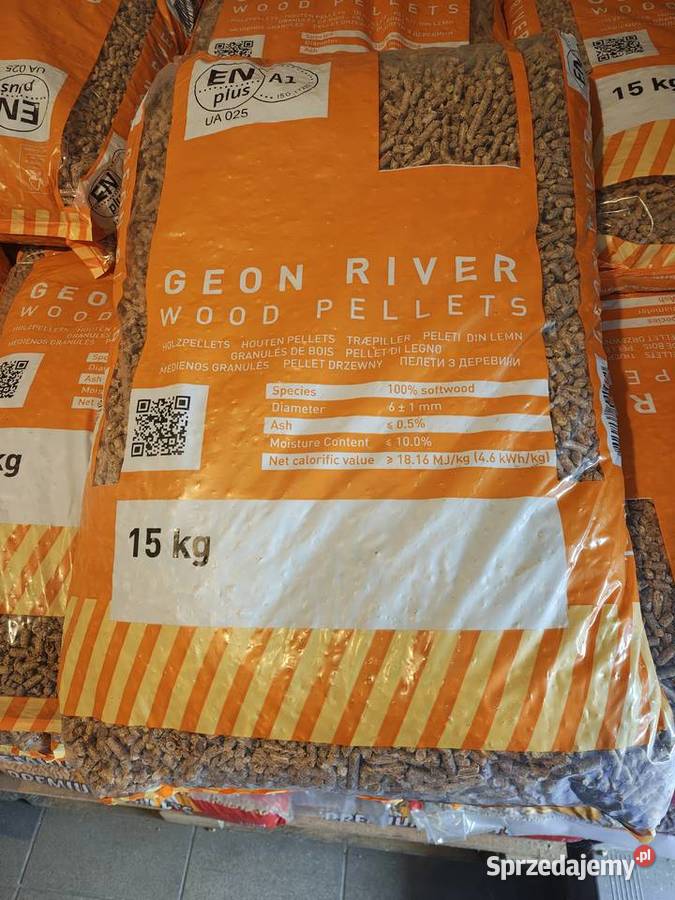 PELLET GEKON RIVER wood pellets norma en plus A1 Kostrzyn