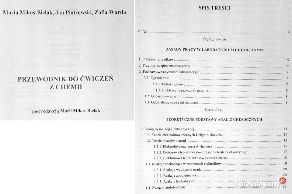 Przewodnik do ćwiczeń z chemii Maria MikosBielak Kultura i Rozrywka lubelskie Chełm