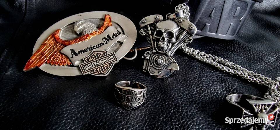 Skórzany sygnowany oryginalny pas Harley mazowieckie Sochaczew