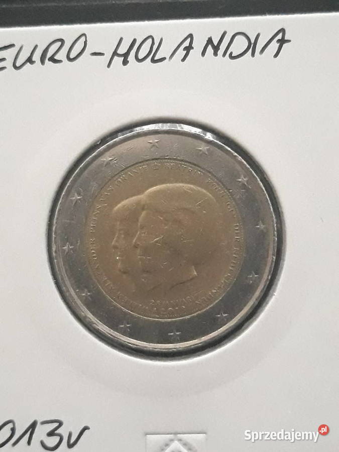 2 Euro Holandia 2013 r Wilhelm AleksanderBeatrix Numizmatyka