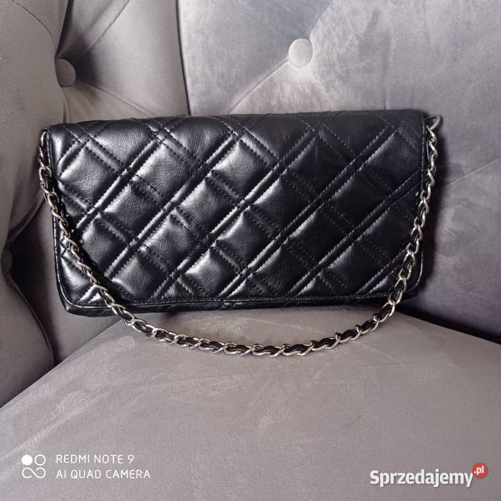 Pikowana czarna kopertówka Lubartów