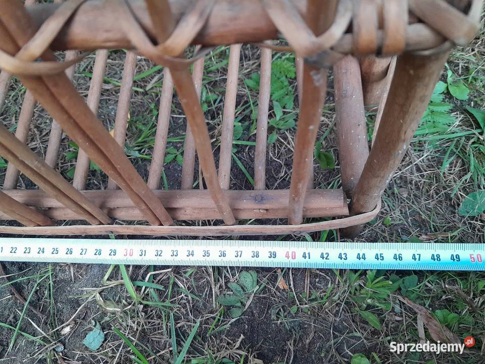 Gazetownik pleciony wiklina używany do śląskie Dąbrowa Górnicza