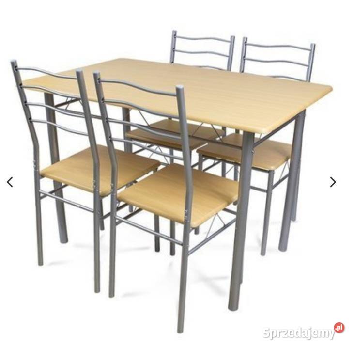 Stół z krzesłami do kuchni bądź salonu