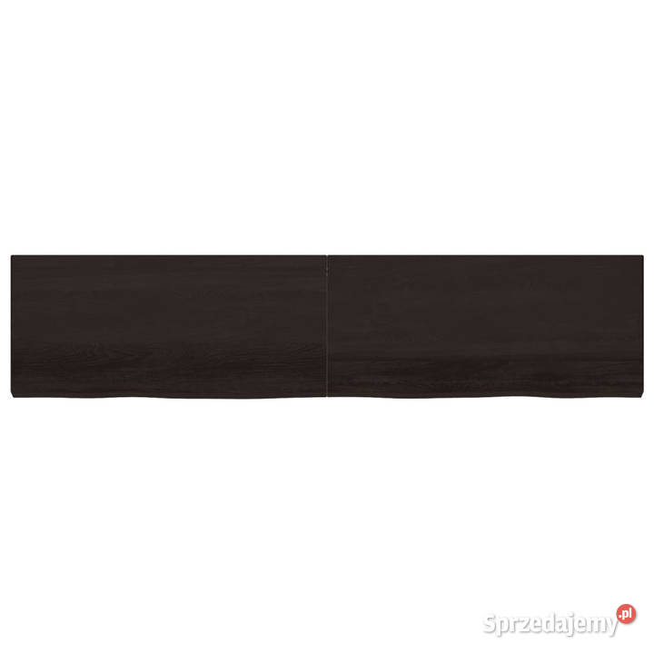 Blat stołu ciemnobrązowy 220x50x26 lite drewno Blaty Warszawa