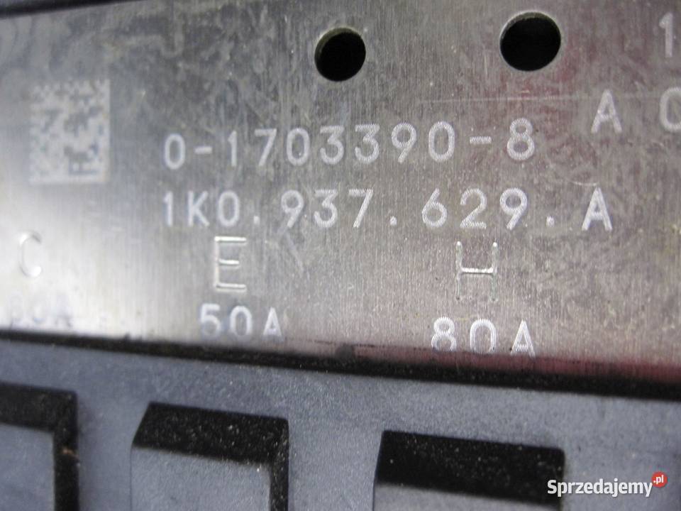 VW GOLF VI 10r skrzynka bezpieczników 1K0937629A świętokrzyskie