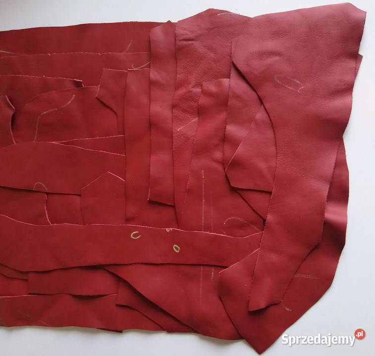 Skóra 730 g Licowa Włoska średnie i małe kawałki Gdańsk sprzedam