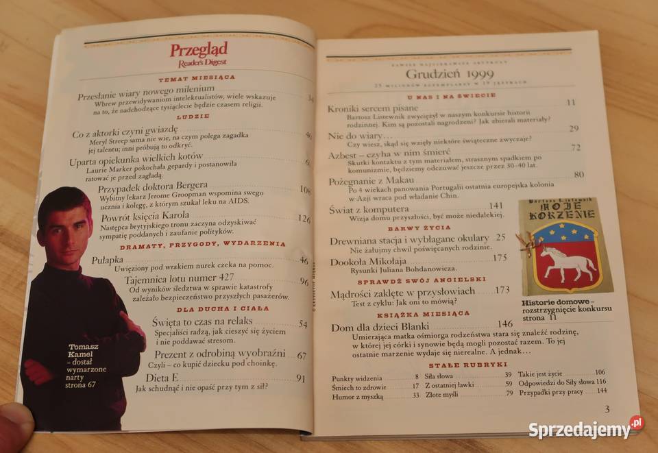 czasopismo Readers Digest PRZEGLĄD Grudzień 1999 Siedlce