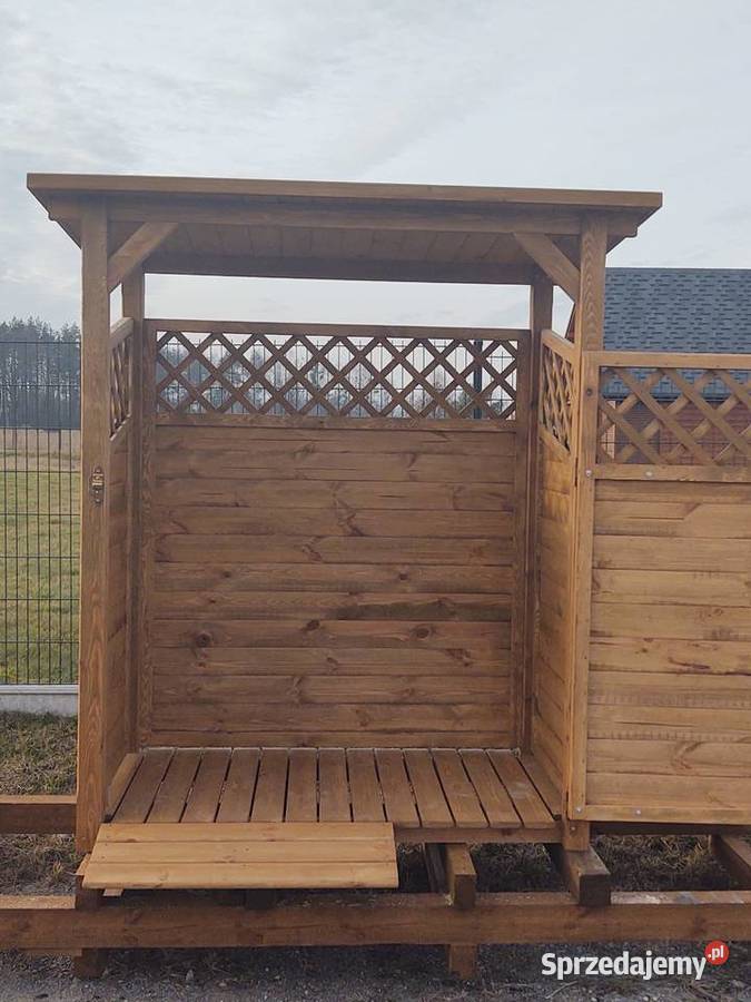 Zabudowa na kosze 165x087 dach prosty panele