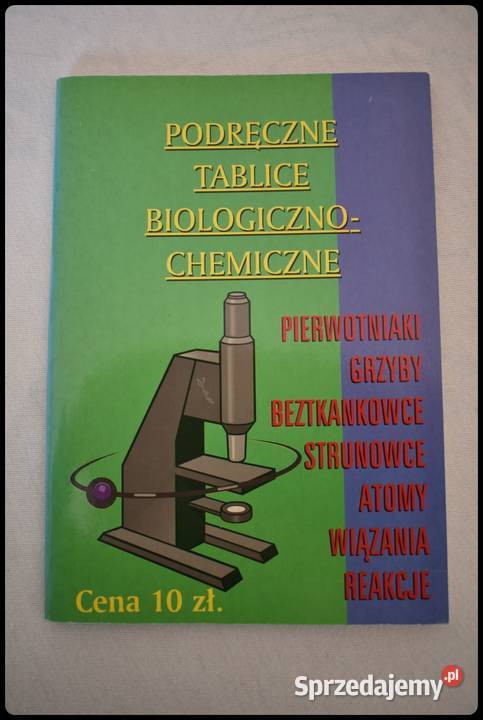 Podręczne tablice biologiczno chemiczne biologia, ekologia Płock