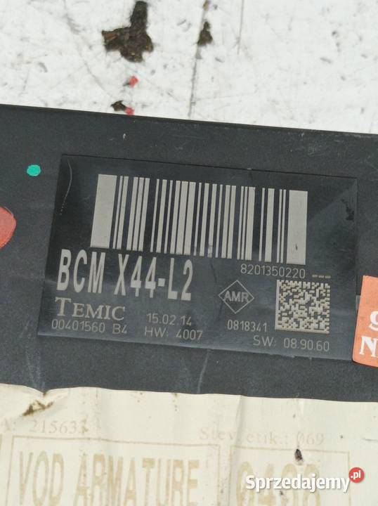 MODUŁ 8201350220 BCM X44L2 Renault Twingo II