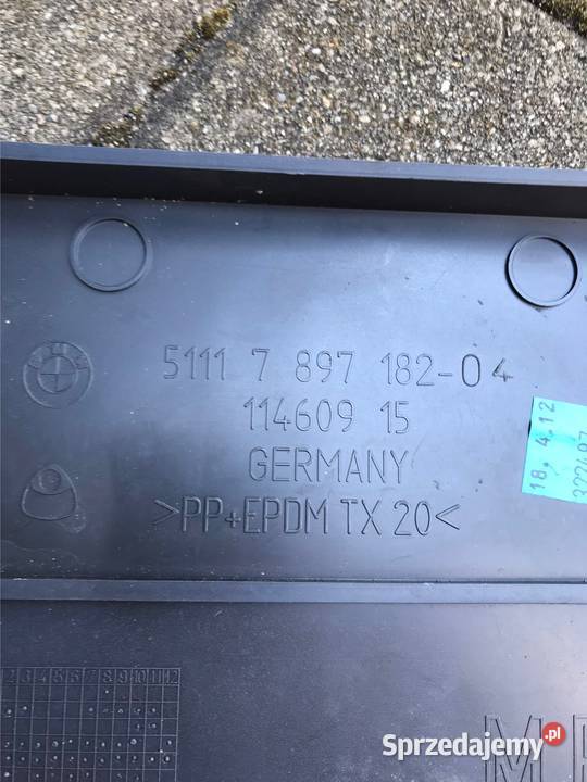 Listwa pod tablice rejestracyjna BMW e60 Kozy