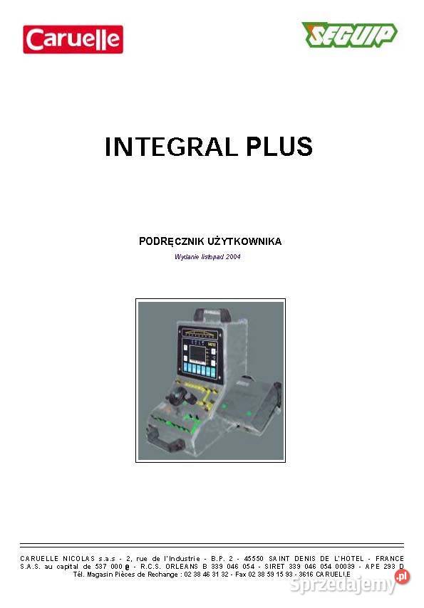 Caruelle Seguip Instrukcja Integral Sterownik Szamotuły