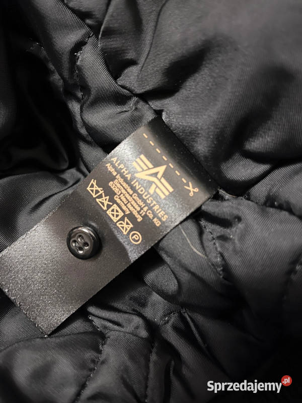 ALPHA INDUSTRIES 45P kaptur kurtka czarna LARGE Rozmiar L Szczecin