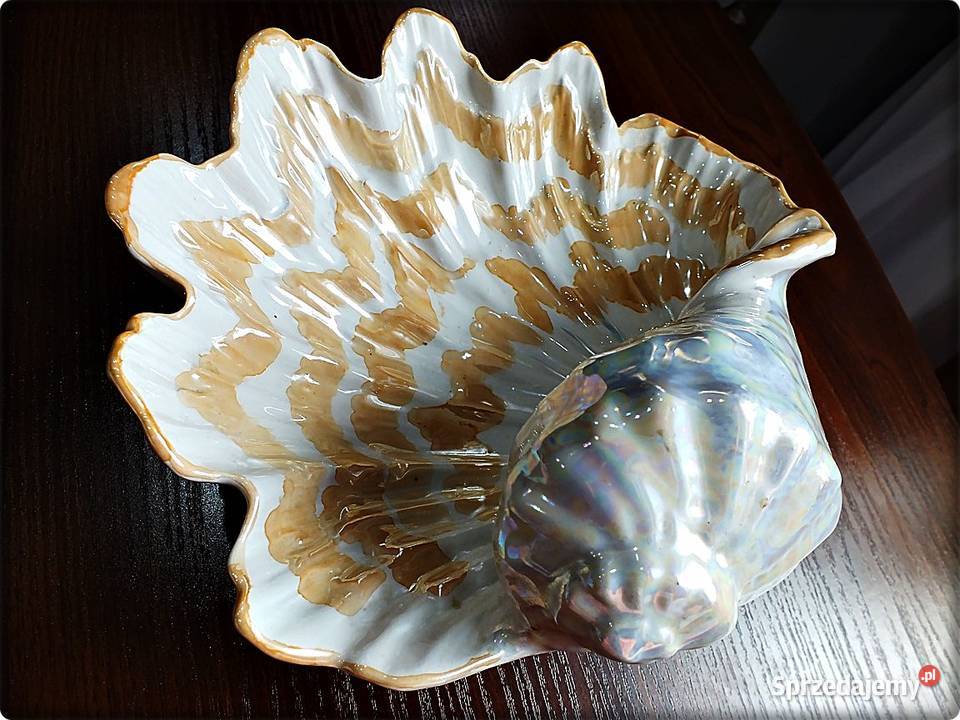 Patera Muszla na owoce porcelana glazurowana Żary