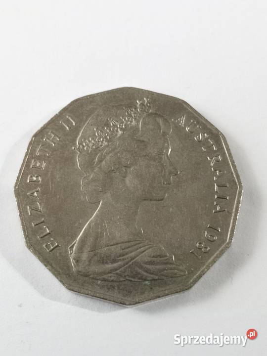 Okolicznościowe 50 centów Australia 1981r Numizmatyka Świdnica