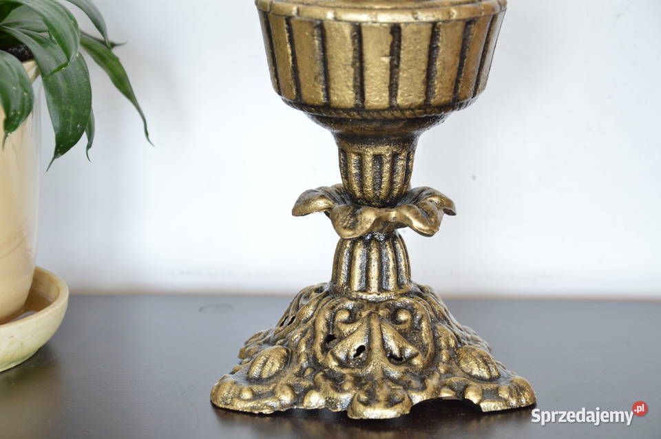 piękna żeliwna LAMPA NAFTOWA b stara sprzedam