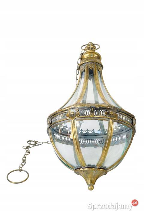 Duży lampion latarnia wisząca duża łańcuch Gizałki sprzedam