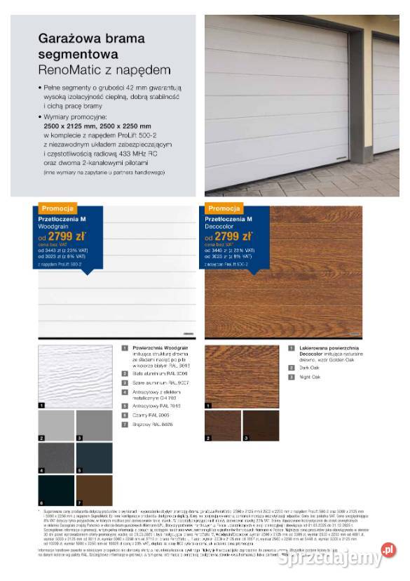 Brama segmentowa Hormann PROMOCJA 2025 garażowa świętokrzyskie Włoszczowa