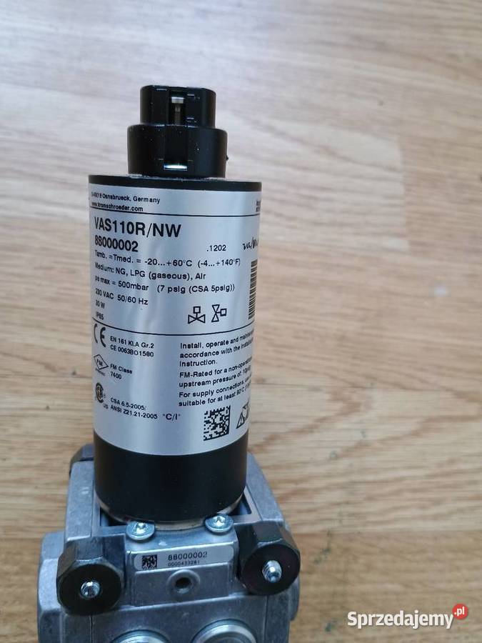 Zawór elektromagnetyczny gazowy Czersk