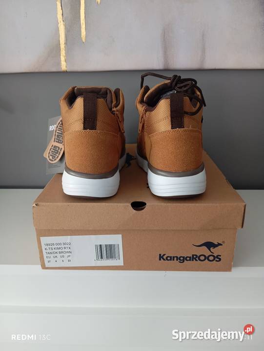Brązowe trzewiki KangaROOS model KTS Kimo RTX 37 Jelenia Góra