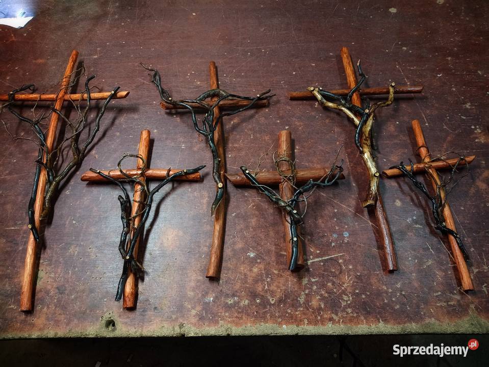 Rzeźba krzyż rękodzieło Antyki, Sztuka, Kolekcje Leżajsk