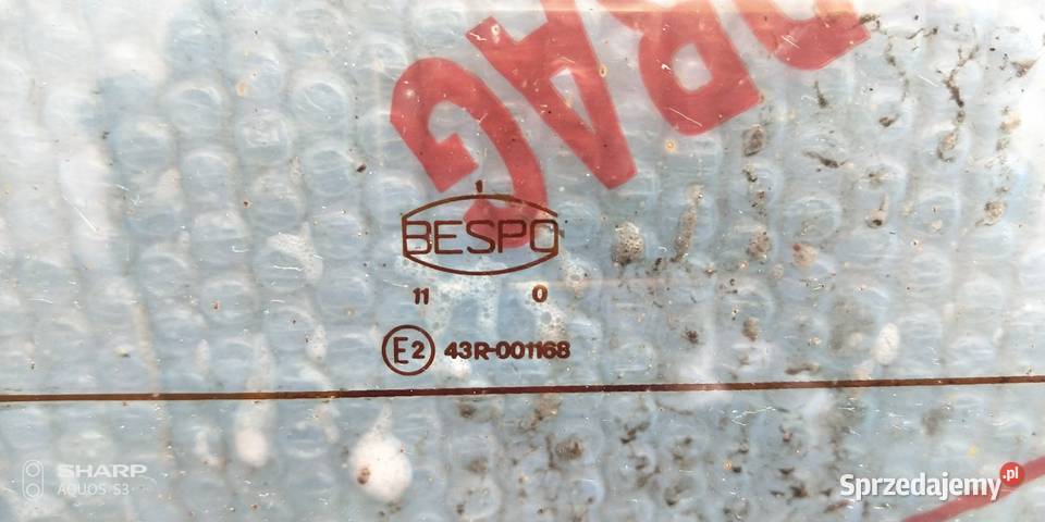 Fiat szyba Tylnia BESPO podgrewana Łódź