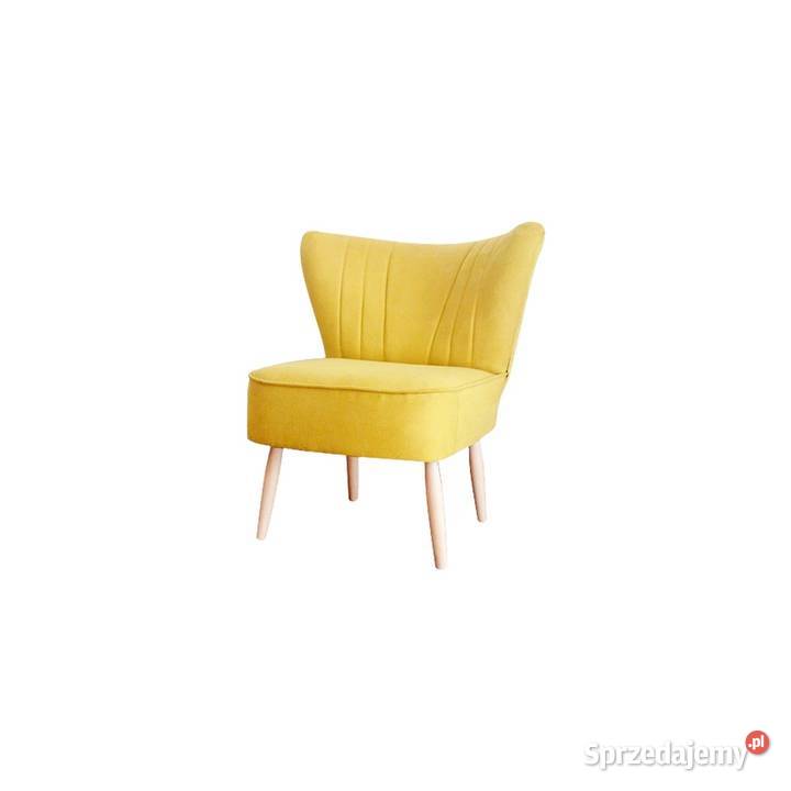 Designerski Fotel Uszak Retro YELLOW Warszawa