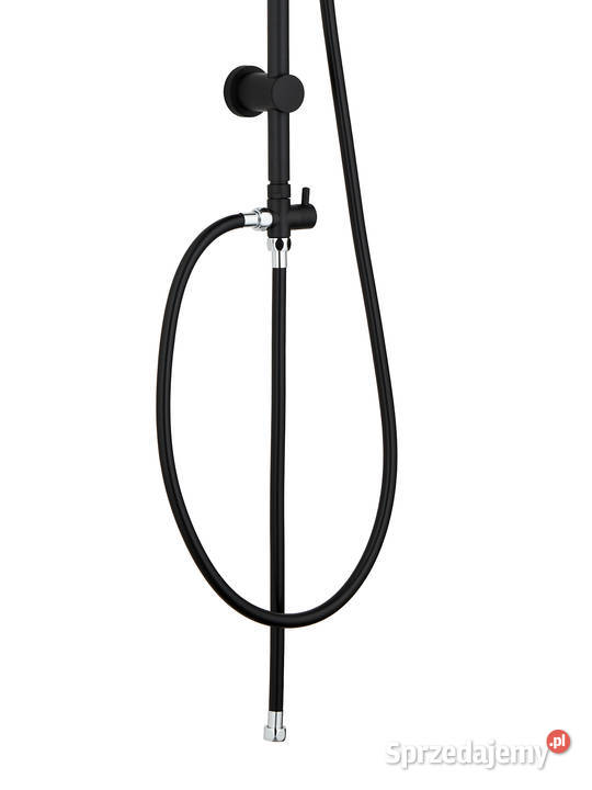 Deszczownica prysznic 15m 95 czarny kwadrat ABS