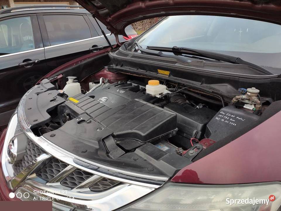 Nissan Murano 35 BenzynaLPG CVT 256 2011r bordowy Polańczyk