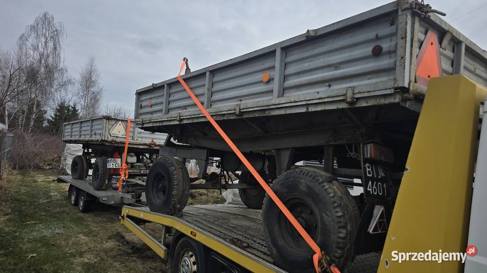 Przyczepa wywrotka d47 zarejestrowana d 732 Siedlce sprzedam