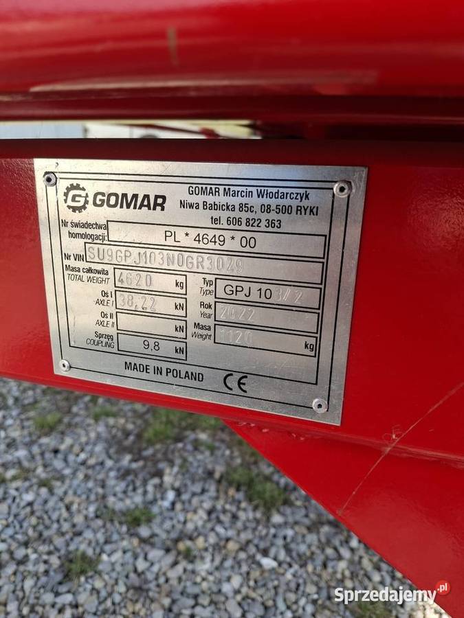 Przyczepa rolniczego 35 tony Łuków