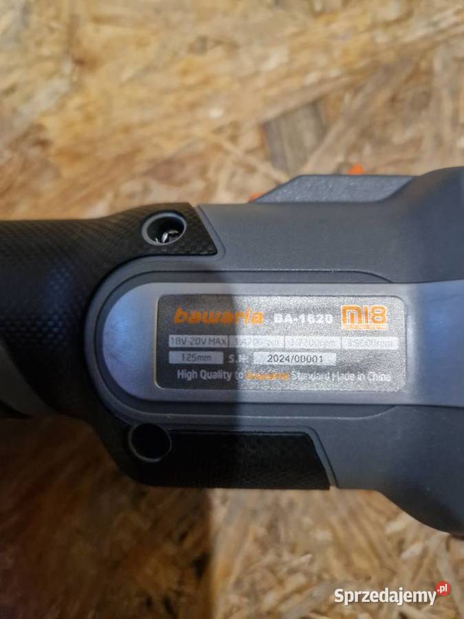 SZLIFIERKA KĄTOWA bawaria BEZ SZCZOTKOWA 60 ah sprzedam