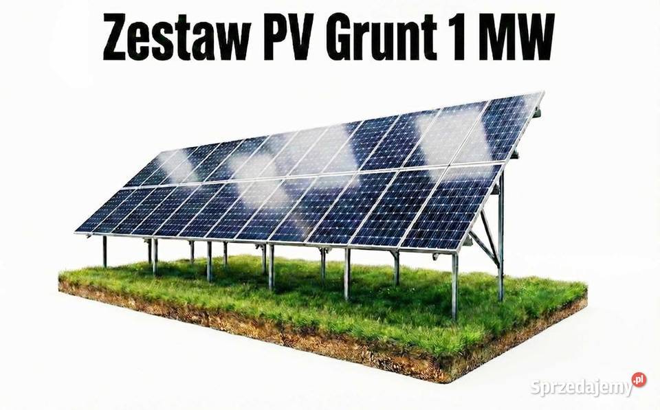 Zestaw PV Grunt 1 MW panele PV