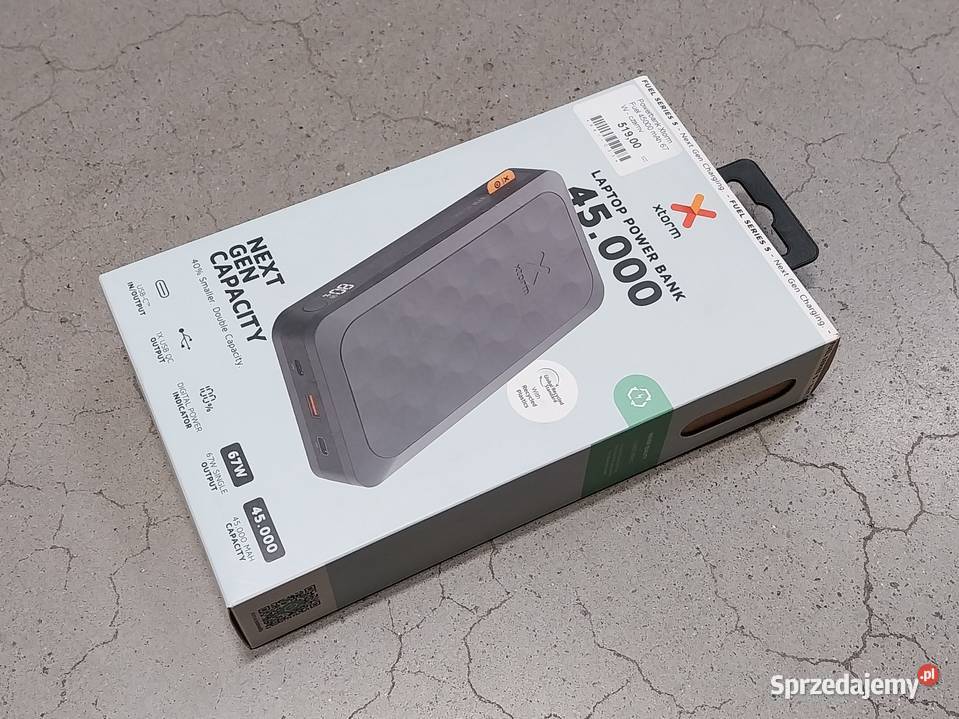 Powerbank Xtorm Fuel 45000 mAh 67 W czarny Czeladź
