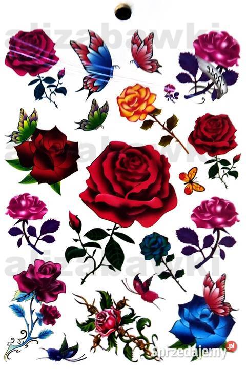 Zestaw Tatuaży Tatuaże Tymczasowe Zmywalne Pozostałe małopolskie Mogilany sprzedam