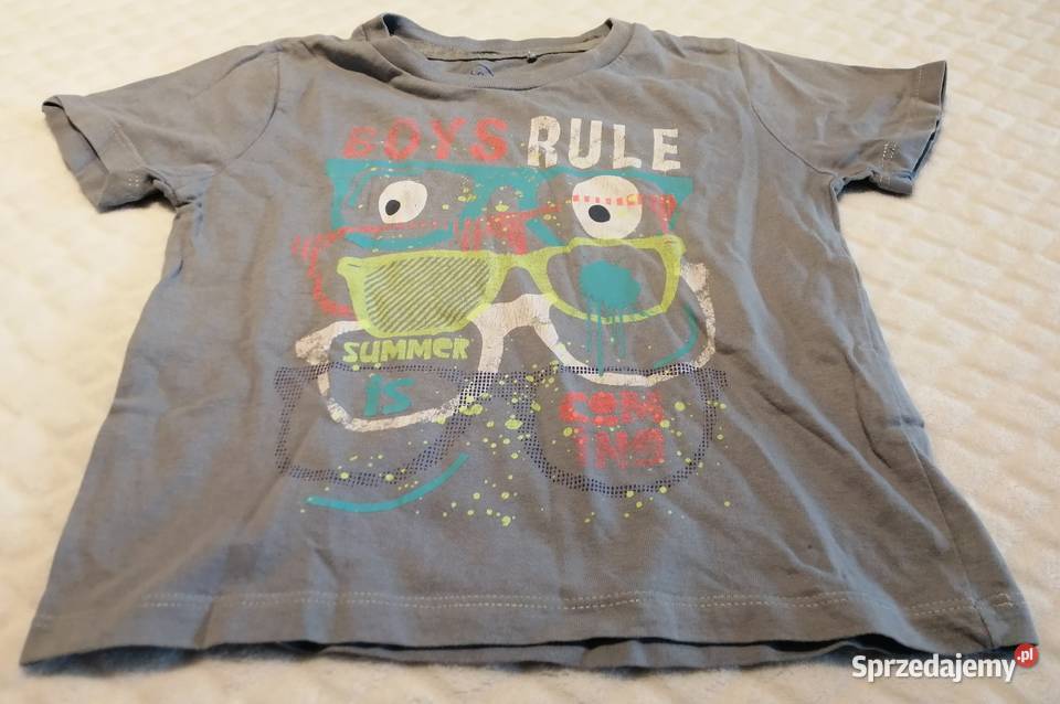 Koszulka krótki rękaw Tshirt okulary 98 Smyk Bluzki, koszulki i kaftaniki Czeladź