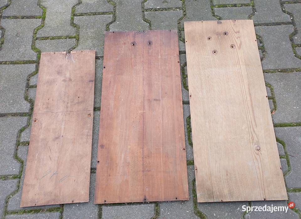 Tył plecy starego zegara ściennego 3 stara deska Tczew