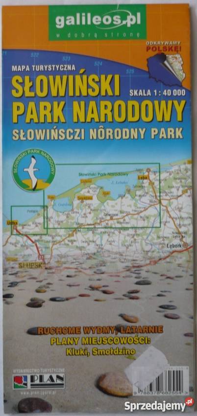 Słowiński Park Narodowy Mapa turystyczna Słupsk