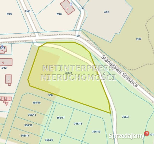 sprzedaży gruntu 9528m2 Szczecinek 9528m2