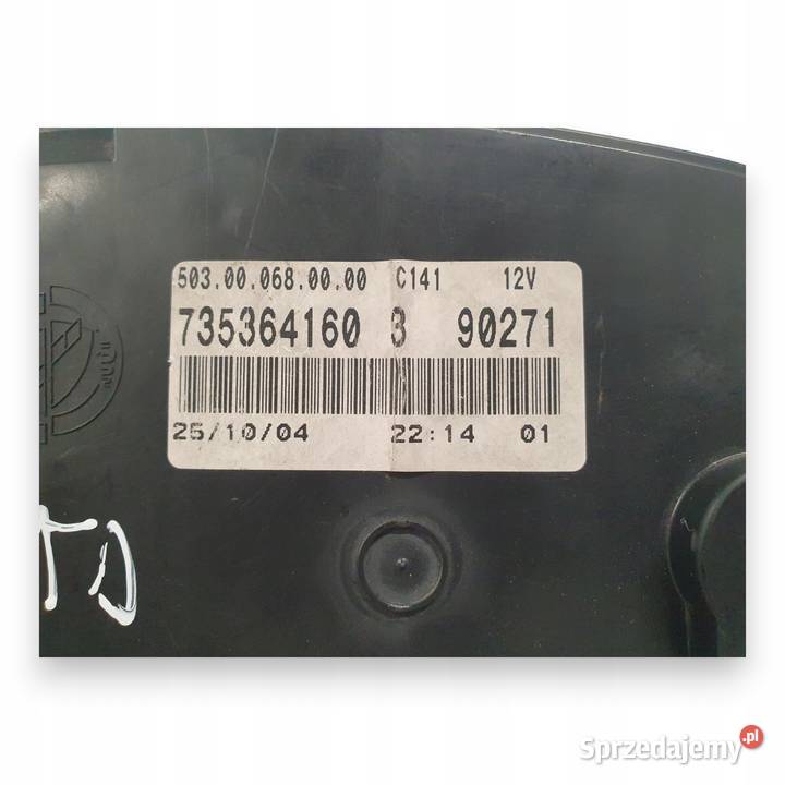 LICZNIK ZEGARY 735364160 Fiat Idea 12 14 16V 13 lubelskie Chełm