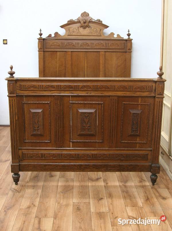 Dębowy Łóżko Eklektyczne AntykiMarki Meble Marki sprzedam