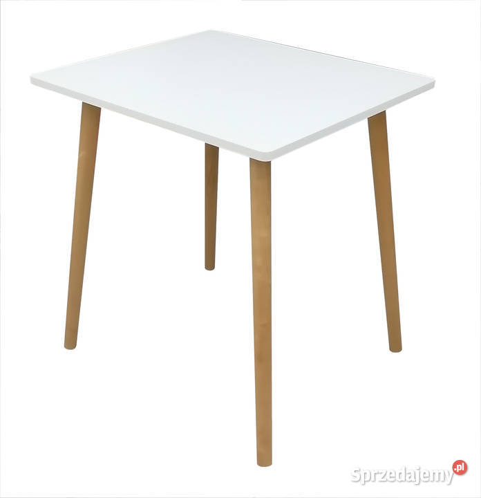 STÓŁ KWADRAT 80 80 BLAT DĄB MDF STOLIK ŁAWA 80cm Tołkiny