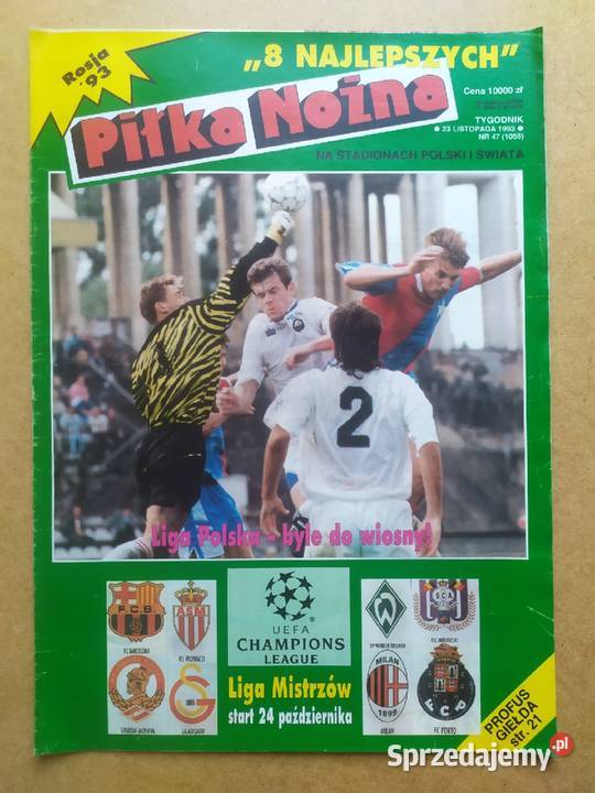 Tygodnik Piłka Nożna rocznik 1993 Łódź sprzedam