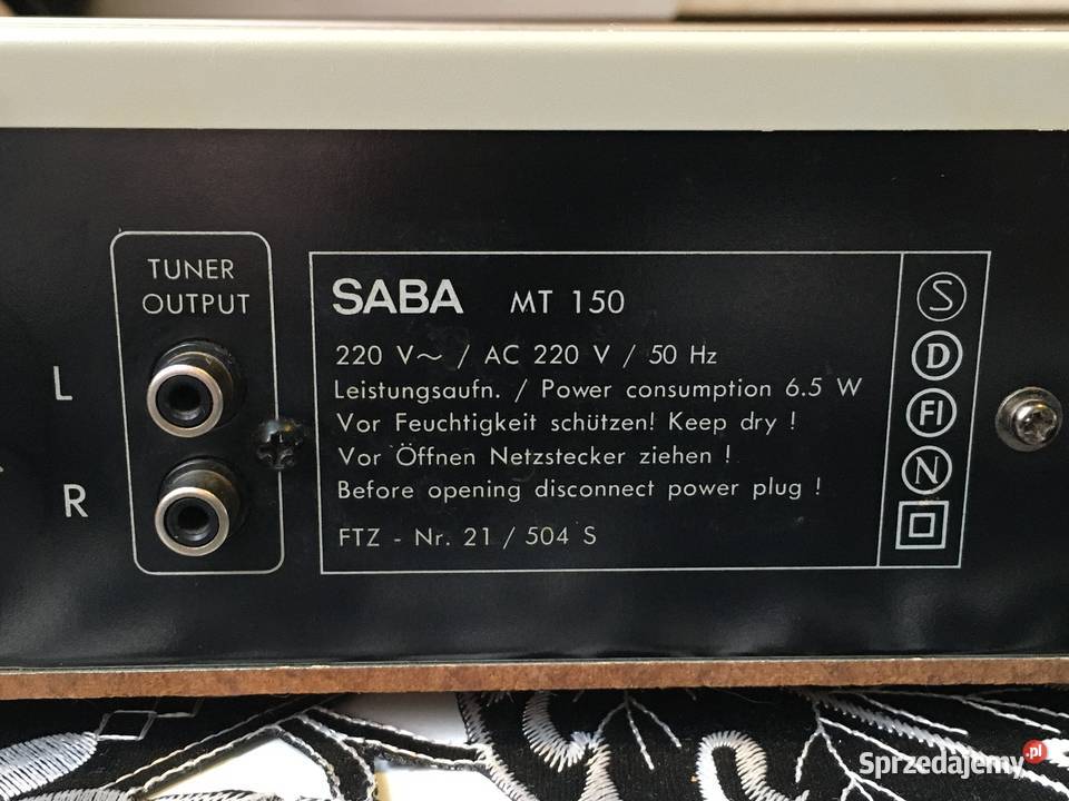Tuner SABA MT150 Wodzisław Śląski