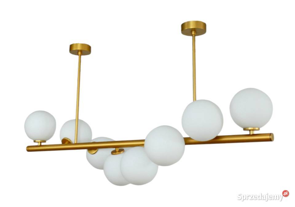 Modernistyczna złota lampa wisząca GLYGEN Nowe