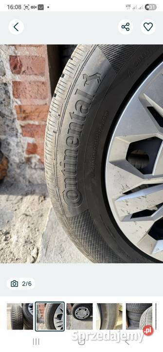Opony zimowe r17 21565 Continental 4 sztuki Topólka sprzedam