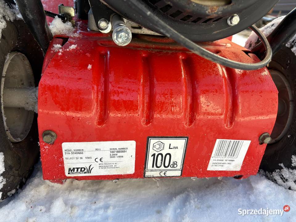 Odśnieżarka spalinowa z napędem MTD silnik 4 hp Sulęcin