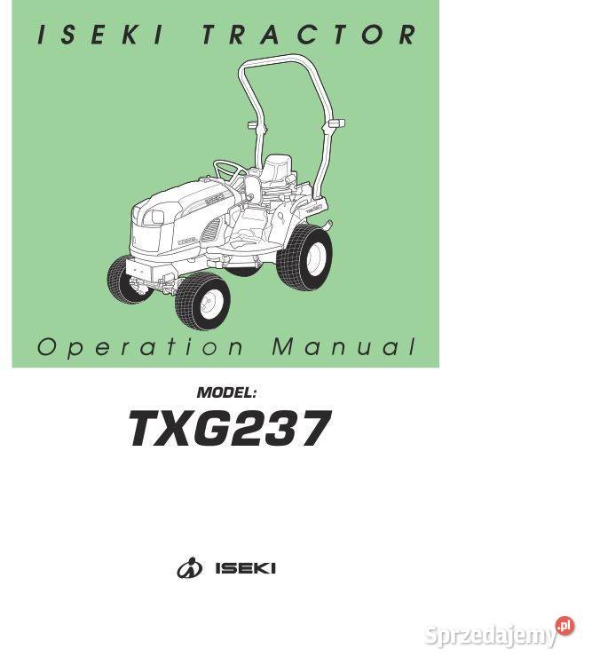 ISEKI TXG237 instrukcja obsługi Kielce